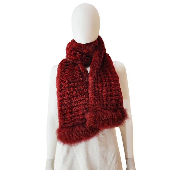Classic Red Fur Scarf